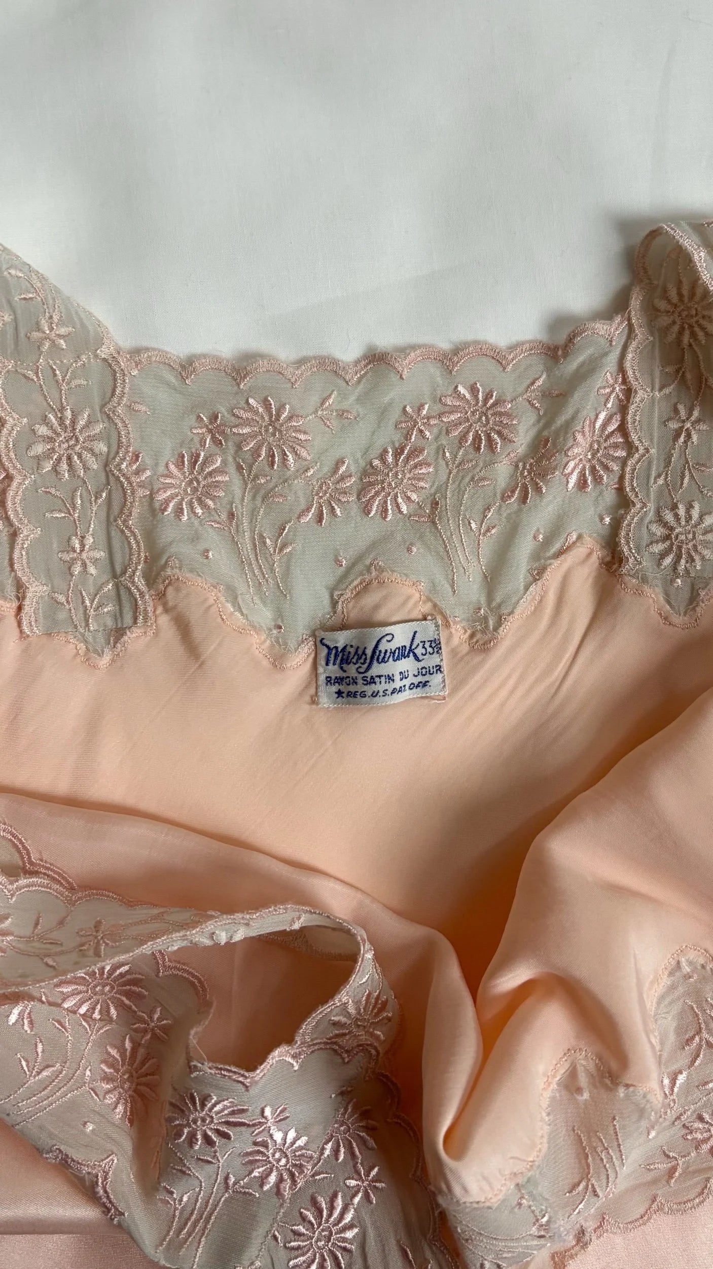 1940s Bias Cut Lace Slip Dress (Size XS/S)