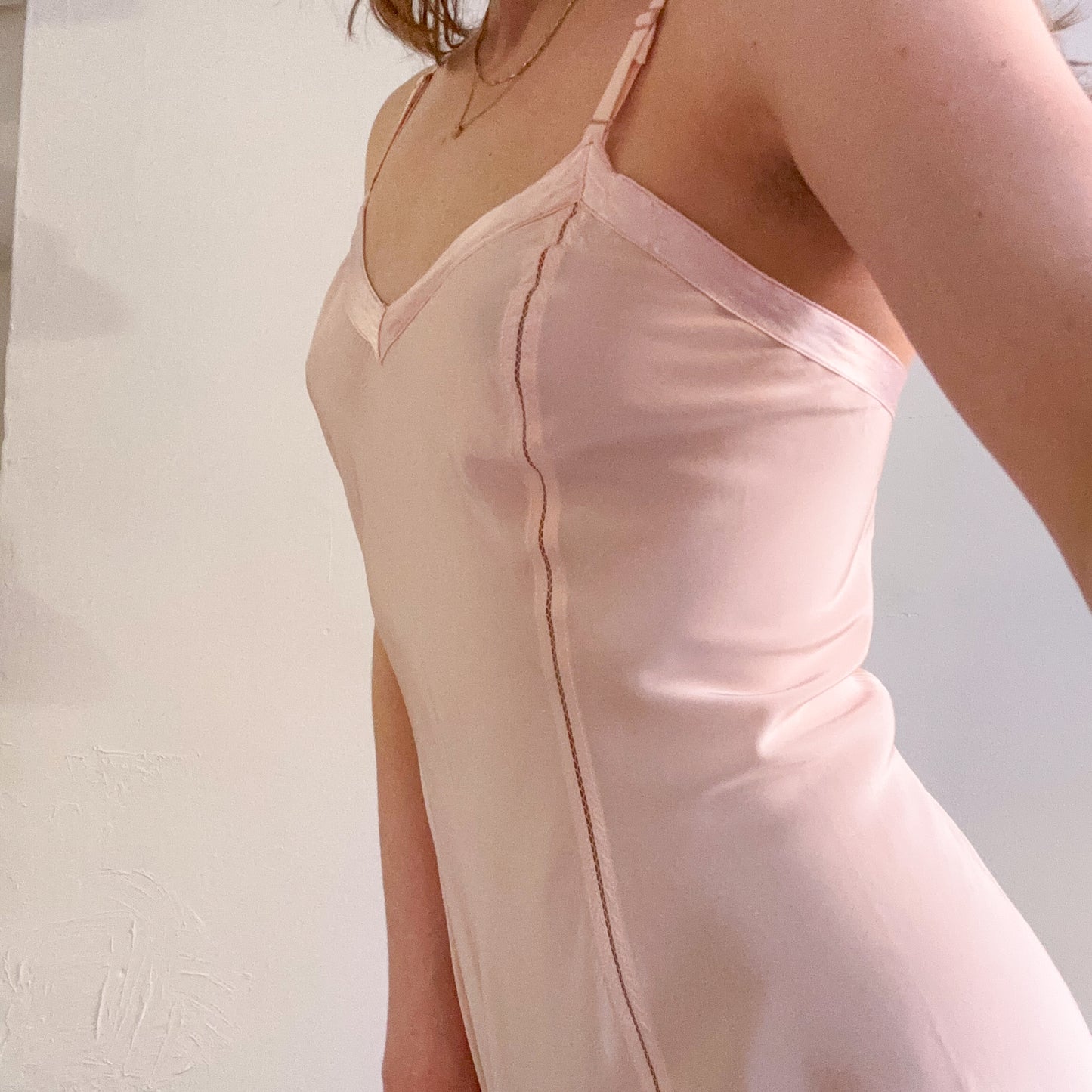 1940s Bias-Cut Slip Dress (Size XXS)